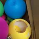 12 Pcs 3.15 Inches Large Neon Christmas Balls Ornaments Colored Shatterproof Baubles Bright Christmas Tree Decoration Fluorescence Plastic Hanging Balls Ornaments for Xmas Holiday Party Home