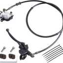 Motor Upgraded Hydraulic Brake System The Left of The 7/8" Handlebars 50 inch Hose Compatible with Mini Bike Baja Doodlebug DB30 Minibikes Go Karts