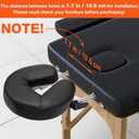 Udefineit Adjustable Massage Table Face Cradle & Pillow, SPA Massage Table/Bed/Chair Headrest Platform with Face Pillow, Massage Home Mattress Top Massage Kit Head Face Rest Support & Face Cushion