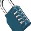 Puroma Combination Lock 4 Digit Waterproof Locker Locks Secure Outdoor Padlock for Gym Lockers, Toolboxes, Gates, Fences, Storage, Sports Locker (Peacock Blue)
