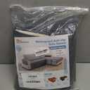 Genina 100% Waterproof Couch Cover for 3 Cushion Couch Sofa Cover for Dogs, Anti-Slip Sofa Covers Washable Couch Covers for Sectional Sofa L Shape Couch Protector, 1 Piece (Dark Gray, Sofa Large)