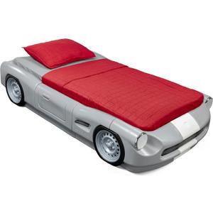 Step2 Roadster Toddler-to-Twin Bed, Transition Race Car Bed for Boys & Girls, Adjustable, Made of Durable Plastic, For Toddlers 3+ Years Old, Gray