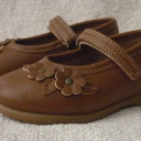 Rachel Shoes - Brown Floral Mary Jane Shoes - Toddler Girls Size 7