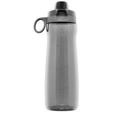 Pogo BPA-Free Tritan Plastic Water Bottle with Chug Lid, 40 Oz, Grey