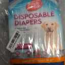 Simple Solution Disposable Female Dog Diapers, Absorbent Leak Proof Protection for Incontinence, Puppy Training, Heat Cycle, Travel, and Housebreaking, Large/XL Dogs, 1827 Inch Waist, 12 Count