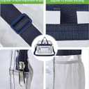 MAY TREE Clear Bag for Stadium Events 12×6×12 Clear Tote Lunch Bag with Reinforced Straps for Work, Sporting Events and Gym, Navy