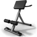 Roman Chair Hyperextension Bench Adjustable Back Extension Machine for Glutes, Hamstrings & Lower Back Foldable Multi-Purpose Workout Equipment for Home Gym