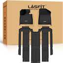 LASFIT Floor Mats for Toyota Sienna 7 seats 2021-2026 (Only for 7 Seat & Not Fit 2025 2026 Platinum Edition) All Weather TPE Custom Fit Floor Liner for Toyota 7 passenger Front and Rear Car Mat, Black