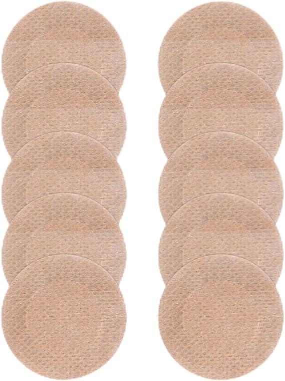 Gosknor 100pcs (50 Pairs) Nipple Covers for Men, Anti-Chafing Shields Running Nipple Pasties Tape No-Show Disposable Guard Protector for Tanning Beds Sports Gym (Beige)
