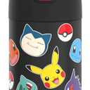 THERMOS FUNTAINER Water Bottle with Straw - 12 Ounce - Kids Stainless Steel Vacuum Insulated Water Bottle with Lid, Pokmon (Pokemon)