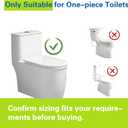 3-Inch Top Dual Flush Valve for One-Piece Toilets, Includes 3-Inch Flush Valve and Rod, Ideal Push Button Toilet Flush kit for Straightforward Installation