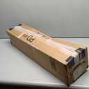 Dilvii 18 Inch Offset Linear Shower Drain Matte Black, Stainless Steel Bathroom Side Outlet Floor Drain