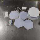 LPMYLMC 9 Pack Smart Hexagon Light Panels, 75mm Side Length, with RGB-IC, Color Changing, Music Sync, Time Switch, Compatible with Alexa Google Assistant for Indoor Decor, Gaming Decor