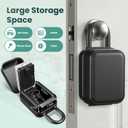 Smart Key Lock Box Electronic Bluetooth Lock Box with TTLOCK APP Control & PIN Code Types,Share eKey Lock Box for Airbnb Realtor House Office with Removable Shackle