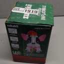 5FT Christmas Inflatables Decorations Outdoor Built-in Bright LEDs, Cute Christmas Blow Up Yard Decorations with Xmas Hat Blowup Clearance Decor for Indoor Holiday Party