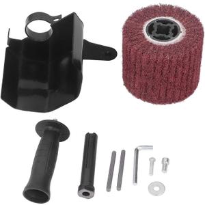 Metal Burnishing Machine, Burnishing Polishing Machine Kit Angle Grinder Attachment for Wood Metal Grinding M10 With Comfortable Handle