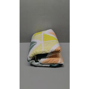 Quilt Set for Summer 3 Piece Reversible Colorful Quilt Set Twin Size with Dark Green Orange Yellow Cubes Microfiber Lightweight Cool Breathable Bedding Coverlet Set Bedspread for All Season (Twin (68x86), Green-yellow-orange)