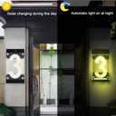 Acrylics Solar Address Sign, Led Illuminated Solar House Numbers for Outside, Waterproof RGBW Color Changing Remote Control, Lighted Modern Address Plaque Solar Powered for Yard Home Digit - 8