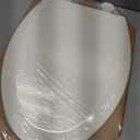 Bemis 1500EC Durable Wood Toilet Seat with Easy Clean Hinges, Made in USA, Elongated, Biscuit