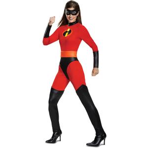 The Incredibles Mrs. Incredible Classic Costume, Official The Incredibles Adult Costume (M (8-10))