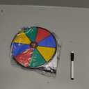 Prize Wheel 8 INCH Tabletop Roulette Wheel of Fortune Spin with Dry Erase Marker for Engaging Home Parties, Trade Show, Carnival Events,Party Birthday Wedding Housewarming