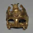 Ubauta Masculine Greek & Roman Soldier Masquerade Mask for Men Venetian Mask
