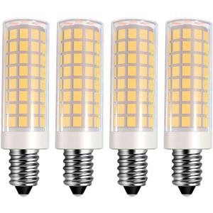 E12 LED Bulb C7 Base C35 Candelabra Bulb C37 Ceiling Fan Bulb Kx-2000 Replacement Bulb 120Volt for Sewing Machine Light Bulb,Dryer Bulb 8W(80W Halogen Equivalent) 4-Pack(Warm White 3000K)