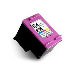 Refilled Ink Cartridge Replacement for HP 64 64XL ( Color , 1 pk )