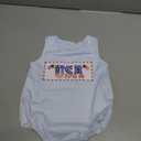Dobeiokal Baby Girl 4th of July Outfit American Flag Sleeveless Romper Summer Bodysuit Cute Fourth of July Baby Boy Outfit(A-Blue USA,6-9 Months)