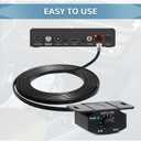 Universal Bass Control Knob, 3.5m/11.48ft Bass Volume Knob with Extension Cable for Car Amplifier