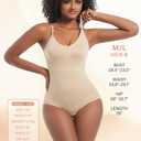 HUGINOCT Body Shaper Tummy Control Seamless Shapewear for Women Under Dress Shirts Light Compression Bodysuit