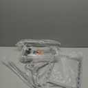 Orimade Adjustable Anti-slip Shower Caddy over Shower Head, Rustproof Bathroom Hanging Organizer with 2 Hooks for Razor, No Drilling Shelves Storage Rack 2 Tier, Light Grey