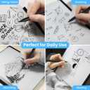 4 x 6PCS Replacement Tips Compatible with Remarkable Paper Pro Pen, Durable & Precise Carbon-Filled Pro Pencil Nibs Black