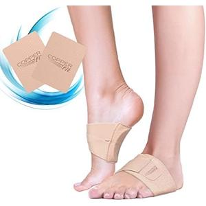 Copper Fit Arch Relief PLUS – Compression Wrap with Orthotic Arch Support Plantar Fasciitis, Flat Feet, Fallen Arches – Universal Fit for Men and Women 2 pcs
