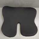 Seat Cushion for Tailbone & Sciatica Pain Relief Certified & Ergonomist-Designed Tapered Front Edge Reduces Thigh Pressure Wide Memory Foam for Office Chair, Car, Wheelchair (Gray)
