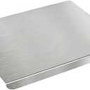 Stainless Steel Cutting Board w/Lip, Non‑Slip Double‑Sided Board, 40×50cm.