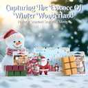 ARVIDSSON Winter Scented Wax Melts, Holiday Soy Wax Cubes for Wax Warmer, Strong Scent Fragrance Wax Tarts, Candle Melts Gift Set, Apple Cinnamon, Christmas Wreath, Gingerbread, Candy Cane, Cranberry