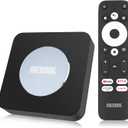Android 11.0 TV Box, MECOOL KM2 Plus 2GB 16GB Smart TV Box with Netflix Certified, Google Assistant Dolby Atmos, TV Box 4K Support AV1, 2.4G/5G, Ethernet, WiFi 5, BT 5.0 with Amlogic S905X4 (Black)