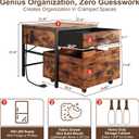 MAJALiS Mini Fridge Riser Stand Table Cabinet Shelf with Storage Space, 21.6"D x 21.6"W x 21.6"H