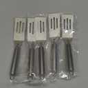Patelai 5 Pieces Small Stainless Steel Metal Spatula 9.8 Inch Mini Serving Brownie Spatula for Serving and Turning Elegant Handles for Flipping Cooking Pancakes Desserts Cookie Eggs Lasagna
