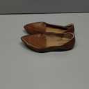 Amazon Essentials Women's Loafer Flat (8 Wide, Chestnut Brown Faux Leather)