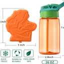 Kids Lunch Box Bag Set - 3D Dinosaur Lunch Bags for Boy with Containers Reusable Complete Lunch Kit Included 3-Compartment Lunchbox Leakproof Insulated Lunch bag Sets for Toddler School Lunch Supplies