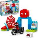 LEGO DUPLO Marvel Spins Motorcycle Adventure Fantasy Playset, Based on Spidey and His Amazing Friends TV Show, Build-and-Rebuild, Toddler Toys, Preschool Motorcycle Toy for Kids' Ages 2 and Up, 10424