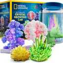 National Geographic Ultimate Crystal Growing Kit  Grow 5 Types of Crystals Including Glow in The Dark, Dinosaur Figure, Underwater Crystals & Crystal Trees with Learning Guide, STEM Science Kit