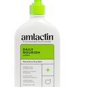 AmLactin Daily Nourish Therapeutic Body Lotion for Dry Skin NoScrub Exfoliator and Moisturizer 12% Lactic Acid Lotion, 14.1 oz 