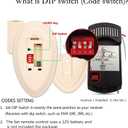 Ceiling Fan Remote Control Kit Replacement for Harbor Breeze Hunter Allen+Roth Kichler - FAN-35T KUJCE9603 L3HFAN35T1