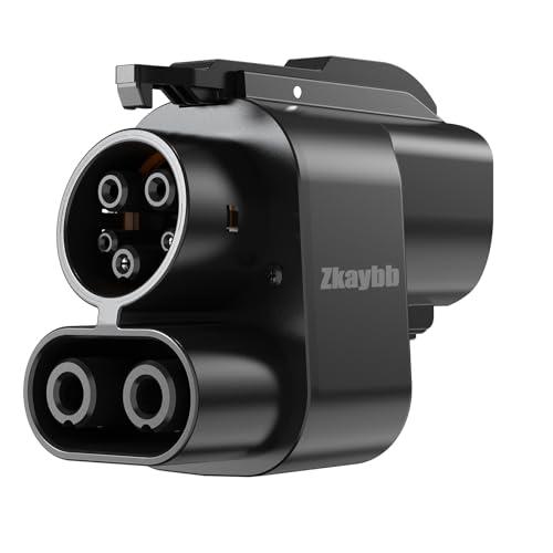 Zkaybb NACS to CCS Adapter, Tesla Supercharger Adapter [Max 500A, 1000V] fit for Rivian,Ford,Mustang,GM EVs,Volvo,Polestar,fit for Tesla V1/V2/V3/V4 DC