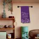 Voatok Purple Floral Nana Kitchen Towels, Nana Gifts for Christmas Birthday from Grandkids Hand Towels, Best Grandma Gifts from Granddaughters Grandsons Dish Tea Towels for Kitchen, 16x24 Inches