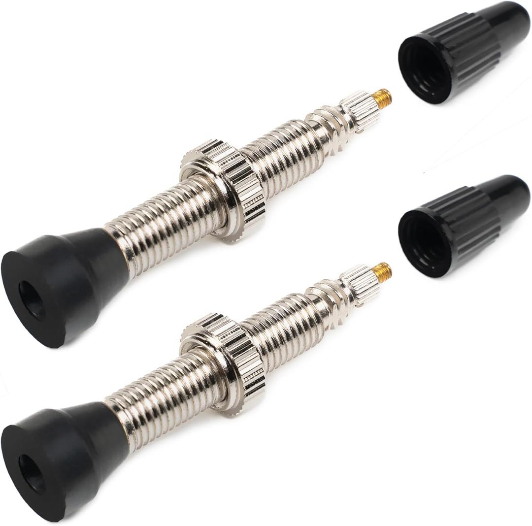 WTB Standard Presta Valves (34mm) For Tubeless Bike Tires, 2-Pack