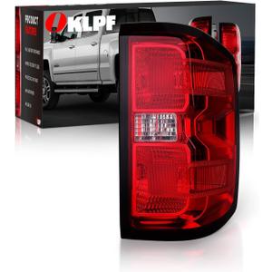 OKLPF Rear Brake Tail Lights Compatible With 2014 2015 Chevy Silverado 1500 2500HD 3500HD,GMC Sierra 3500 HD,Replacement Red Taillights Assembly,Included Bulbs and Harness,Right Passenger Side